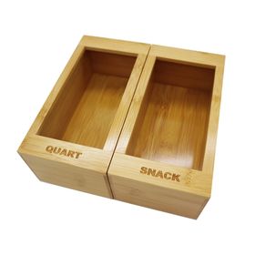 Buy Wholesale China Wholesale Bamboo Stash Box With Rolling Tray Lid  Natural Wooden Storage Box With Compartments & Storage Box at USD 2.1