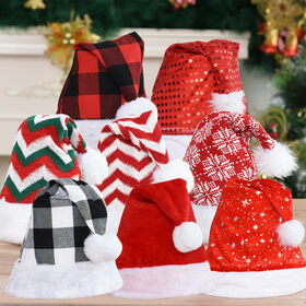 Chapeau De Père Noël En Laine Tricotée - Taille Adulte, Gris - Pour Fêtes, Cosplay, Photos - Accessoire Festif Chaud Et Doux