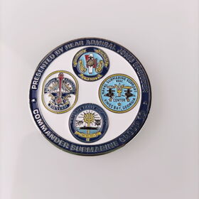 Buy Wholesale China Challenge Coin In Octagon Shape , Lion Logo