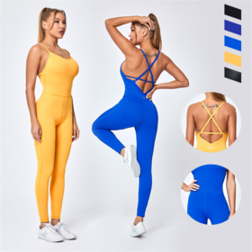 Gym Jumpsuit Women Fitness Yoga One Piece Overalls for Women Sexy Body  Sporty Female Jumpsuit Summer 2023 New Workout Sportswear