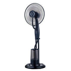 Wholesale 16 inch black misting water tank spray standing fan