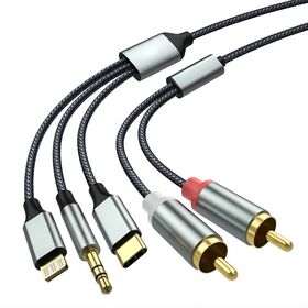 Câble audio stéréo Jack 3,5 mm avec duplicateur pour portables et