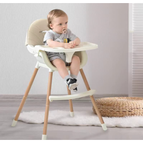 chaise haute bébé Slim blanc