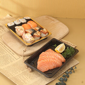 355*355mm Big Size Disposable Takeaway Food Packaging Sushi Store