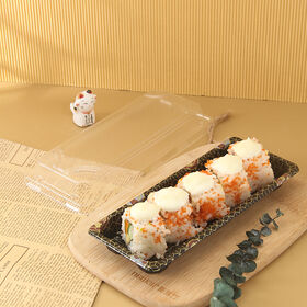 355*355mm Big Size Disposable Takeaway Food Packaging Sushi Store