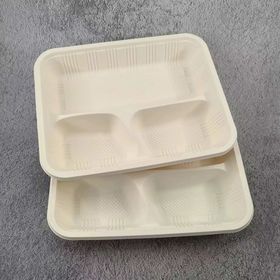 100 Set Disposable Bento box Lunch box Syokado with transparent