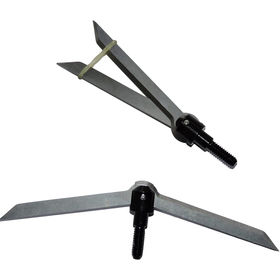 Milaem 12pcs Tir à l'arc Pointes de flèches Métal Broadheads 125 Grain pour Le tir Arc Classique à composé