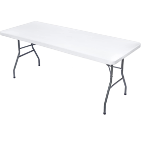 Byliable Folding Table 6ft Portable Heavy Duty Plastic Fold-in-Half Utility  Foldable Table Plastic Dining Table Indoor Outdoor for Camping, Picnic and