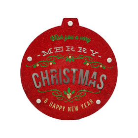 6 étiquettes cadeaux de Noël - Rouge et paillettes dorées - Global Gift -  Étiquettes - Achat & prix