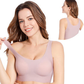 Adjustable Strap V-neck Wireless Comfort Push Up Latex Women Sleeping Bras  32 Size Seamless Bra - Buy China Wholesale Bras $4.2