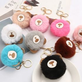 Popular Unicorn Fur Keychain POM POM Ball Fake Fur Bag Charm Pendant  Flamingo Key Ring - China Fur Keychain and Unicorn Fur Keychain price