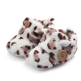 Fuzzy Cozy Warm Llama Slippers - Blush Pink Plush Sherpa Slipper