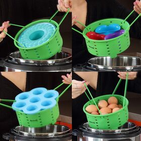 Buy Wholesale Silicone Egg Steamer Vegetable Steamer Basket Pot Useful  Flexible Silicone Steamer from Shenzhen Renjia Technology Co., Ltd., China