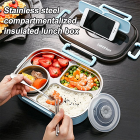 Buy Wholesale China Simple Square Stainless Steel Lunch Box With Dividers & Lunch  Boxes at USD 3.4