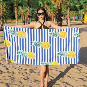 Buy Wholesale China Wholesale Brand Name Full Color Printed Quick Dry Sand  Free Microfiber Beach Towel Antibacterial & Beach Towel Antibacterial at  USD 2.2