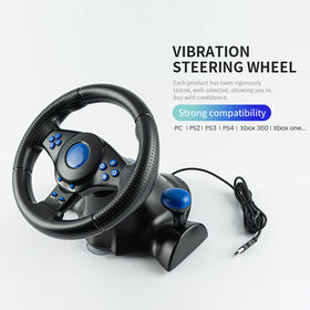 Volant PS4 - Racing Wheel Ps4 Multifonctionnel - Volant de jeu avec  vibrations