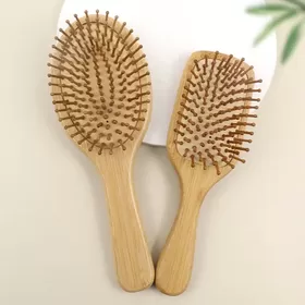 Peigne à cheveux à dents larges - Peigne en bois naturel pour cheveux  bouclés - Pas de pic à cheveux statique en bois de santal en bois