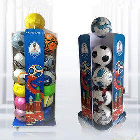Sportartikel-Einzelhandelsgeschäft Fußball-Display Basketball Fußball Bodenständer Rack Fußballständer