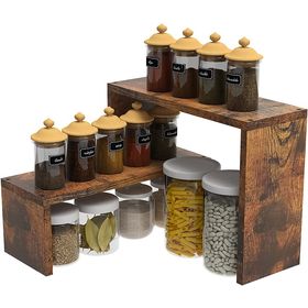 Buy Wholesale China High Quality 4-tier Bamboo Spice Rack With 20 Pack 7oz  Spice Jars And Labels, Countertop Seasoning Organizer Set Drawer Spice &  4-tier Bamboo Spice Rack With 20 Pack at