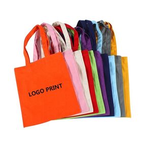 Customized Logo Tote Shopping Bag Cotton Canvas Bag Custom promotion cotton bag with zipper