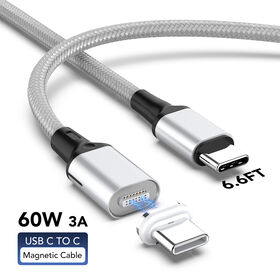 Magnetic Absorption Date Cable 60W Super Fast Charging Type-C Android Charging Cable Strong Magnetic Force Three-in-one