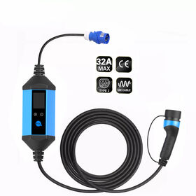 Cargador EV Fisher 32A 7KW Estación de Carga Rápida para Vehículos Eléctricos Cargador EV Portátil