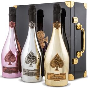 3 Bottles Ace Of Spade Champagne Suitcase Wine Bottle Carrier