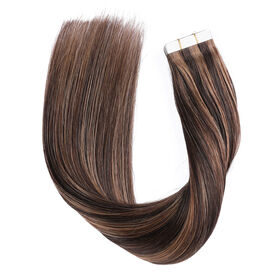 Wholesale Double Drawn Seamless PU Clip in Hair Extensions - RebeHair  Extension Factory