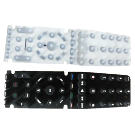 China OEM silicone rubber TV remote controller keypad