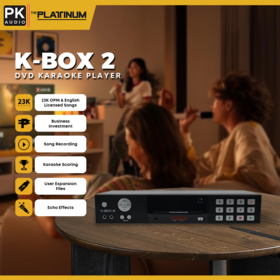 Platinum Karaoke KBOX 2 Aparelho de DVD Karaokê Doméstico