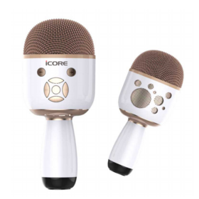 Microphone karaoké sans fil pour enfants, Bluetooth, déterminer,  haut-parleur portable, lecteur KTV domestique avec lumières