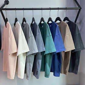 Venta al por mayor de camisetas oversize, nueva colección de camisetas streetwear 100% algodón, camisetas vintage personalizables para hombre y mujer