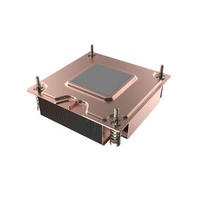 Radiateur extrudé personnalisé d'usine, plaque de refroidissement à eau en aluminium pour CPU, bloc de refroidissement liquide bleu, dissipateur thermique brasé