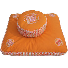 round Floor Pillow Insert 2 Sets, Large Thick Meditation Cushion, Circular  Seati