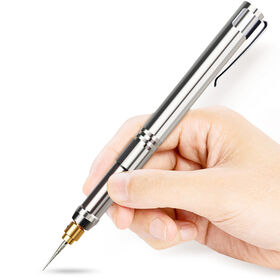 Electric Engraving Pen Jewelry Engrave Pen DIY Wood Glass Metal Engraver Pen  Carve Engraving Tool (Color: Blue)