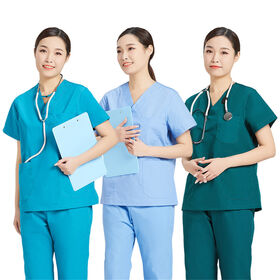 Buy Poly/cotton Unisex Stylish Medical Scrubs Nursing Uniform from Shenzhen  Goldjade Finery Co., Ltd., China