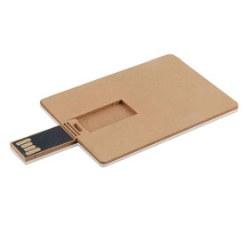 Umweltfreundlicher USB-Stick aus recyceltem Papier in Kreditkartenform, 4GB 8GB 16GB 32GB, Gravur mit individuellem Logo, USB-Stick aus Weizenstroh USB2.0 3.0