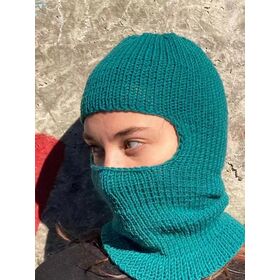 Acheter Cagoule en laine pour femmes, masque facial, bonnet pour