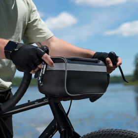 Customize Bicycle Handlebar Frame Bag with Waterproof zipper and TPU window for Phone Using