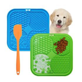 Dog Lick Mat  Non Slip Silicone Snuffle Pad Foldable Dog Slow Feeder  Boredom Anxiety Reducer