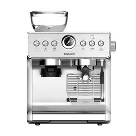 Máquina de café con espumador de leche, cafetera de grano a taza, máquina  de espresso semiautomática para el hogar, máquina de espresso integrada