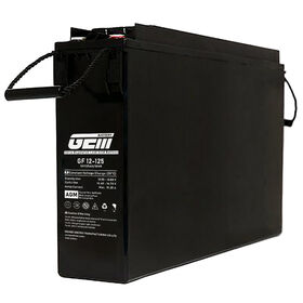 Baterai Terminal Depan 12V 125AH untuk Pusat Data UPS Tenaga Surya, Keamanan, UPS, Akumulator AGM, Baterai Solar Deep Cycle