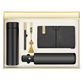 Set de Regalo de Oficina Corporativo con Logo Personalizado: Libreta A5 con USB, Bolígrafo de Vacío, 5 Piezas