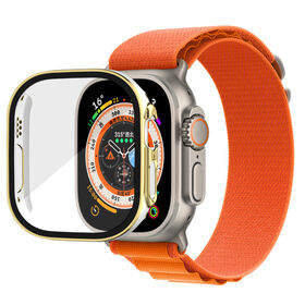 2 in 1 Case for Apple Watch Series SE SE2 6 5 4 40mm, 2 color bumper with Tempered Glass Screen Protector 360 Protective Cover