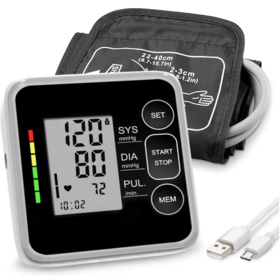 Buy Wholesale China Digital Blood Pressure Monitor Automatic  Sphygmomanometer Upper Arm Bp Monitor With Carry Bag & Digital Blood  Pressure Monitor at USD 6.5