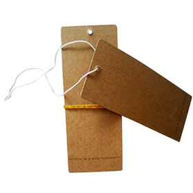 Harvest Hair Hang Tags Wholesale Customized Square Shape Balsa