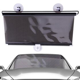 Parasol rétractable automatique pour fenêtre latérale de voiture,  pare-soleil en maille, stores de fenêtre de voiture, rideaux de protection  solaire
