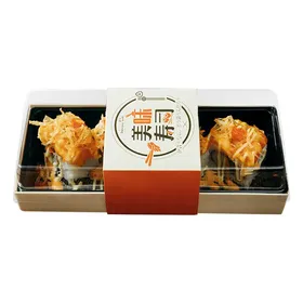 355*355mm Big Size Disposable Takeaway Food Packaging Sushi Store