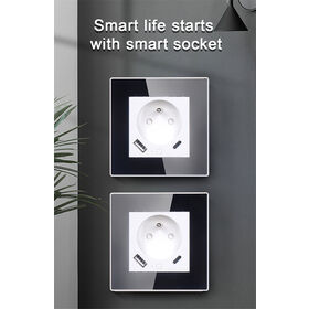 Tuya EU 16A Wifi Smart Outdoor Plug IP65 Waterproof Smart Double