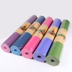 Yoga Mat 1/3 Inch Exercise Mats 8Mm TPE Non Slip Extra Thick High